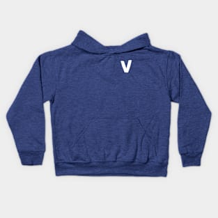 Velva (White-V) Kids Hoodie